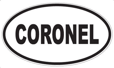 CORONEL - Oval Sticker