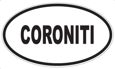 CORONITI - Oval Sticker