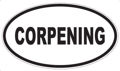 CORPENING - Oval Sticker