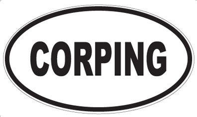 CORPING - Oval Sticker