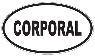 CORPORAL - Oval Magnet