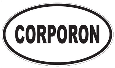 CORPORON - Oval Sticker