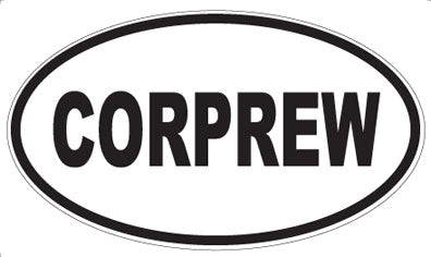 CORPREW - Oval Magnet