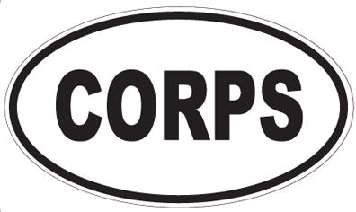 CORPS - Oval Sticker