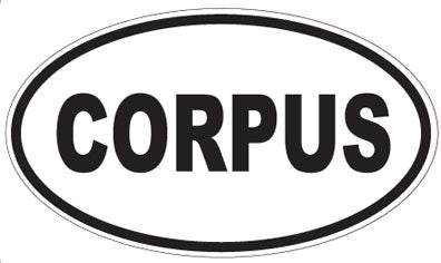 CORPUS - Oval Sticker