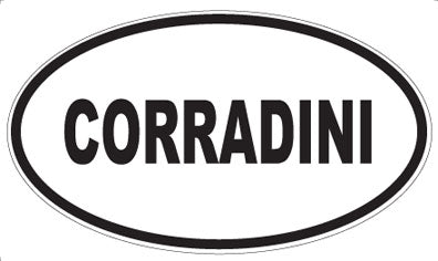 CORRADINI - Oval Sticker