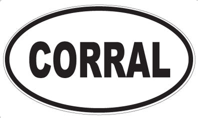 CORRAL - Oval Magnet