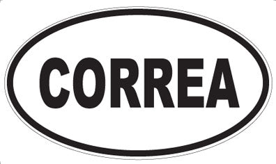 CORREA - Oval Sticker