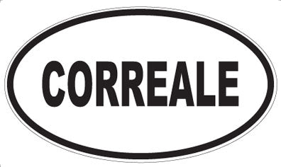 CORREALE - Oval Sticker