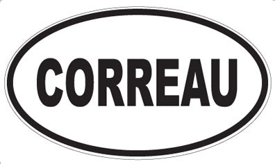 CORREAU - Oval Sticker