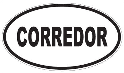 CORREDOR - Oval Magnet