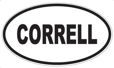 CORRELL - Oval Magnet
