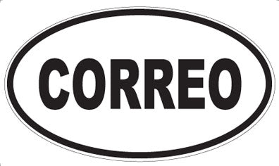 CORREO - Oval Sticker