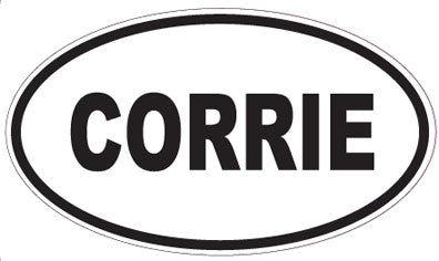 CORRIE - Oval Sticker
