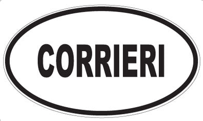 CORRIERI - Oval Sticker