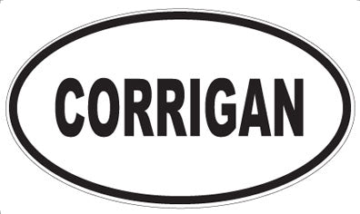 CORRIGAN - Oval Sticker