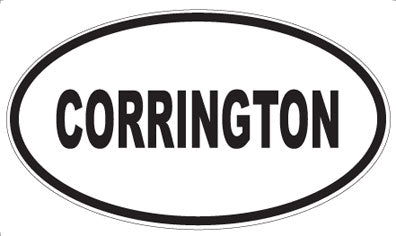 CORRINGTON - Oval Sticker