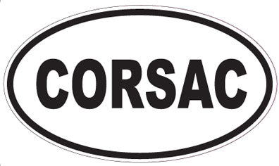 CORSAC - Oval Sticker