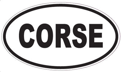 CORSE - Oval Sticker