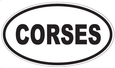 CORSES - Oval Sticker