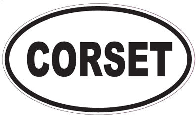 CORSET - Oval Sticker
