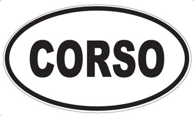 CORSO - Oval Sticker
