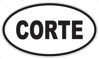 CORTE - Oval Sticker