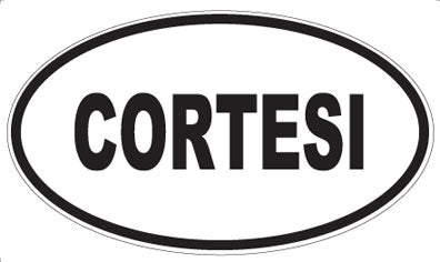 CORTESI - Oval Sticker