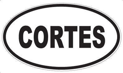 CORTES - Oval Magnet