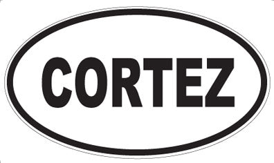CORTEZ - Oval Sticker