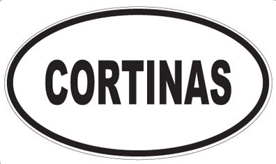 CORTINAS - Oval Sticker