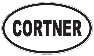 CORTNER - Oval Magnet