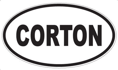 CORTON - Oval Sticker