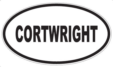 CORTWRIGHT - Oval Magnet