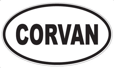 CORVAN - Oval Sticker