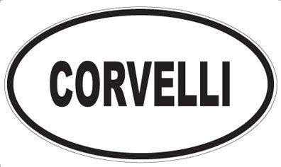 CORVELLI - Oval Sticker