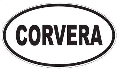CORVERA - Oval Sticker