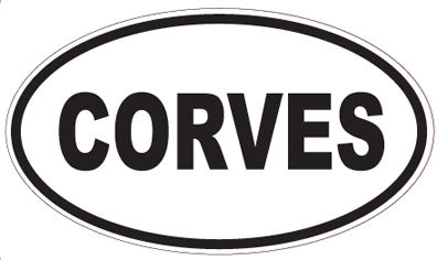 CORVES - Oval Sticker
