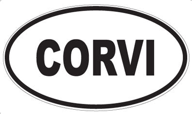 CORVI - Oval Sticker