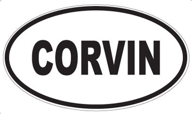 CORVIN - Oval Sticker