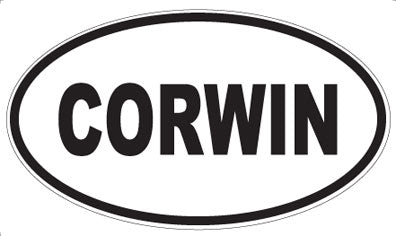 CORWIN - Oval Sticker