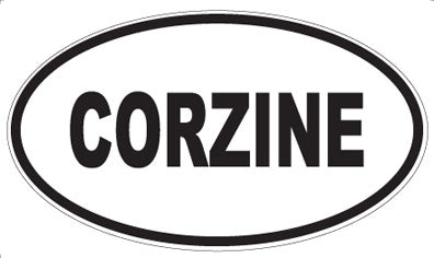 CORZINE - Oval Sticker