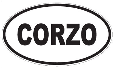 CORZO - Oval Sticker
