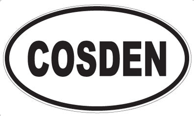 COSDEN - Oval Sticker