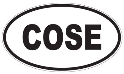 COSE - Oval Sticker