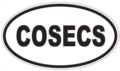 COSECS - Oval Sticker