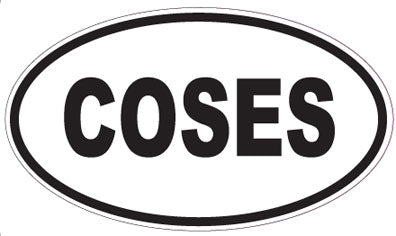COSES - Oval Sticker