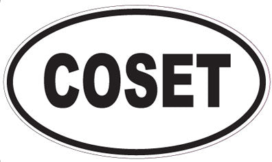 COSET - Oval Sticker