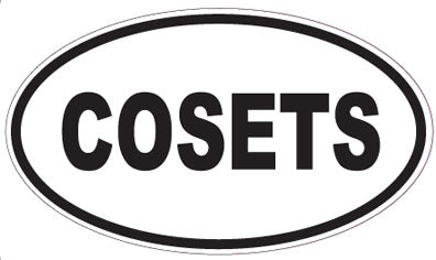COSETS - Oval Sticker