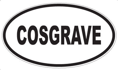COSGRAVE - Oval Sticker
